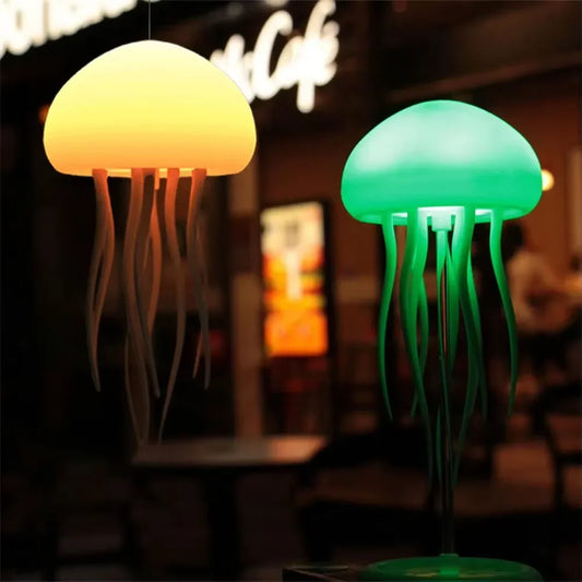 Jellyfish Bedside Lamp Voice Control Type-C Charging LED Night Lamp